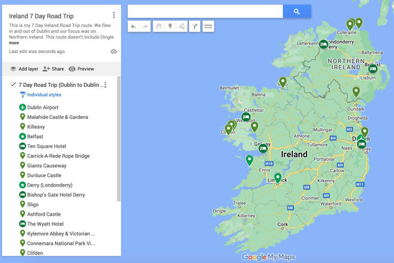 My Ideal Ireland Itinerary 7 Days Road Trip (+ Map)