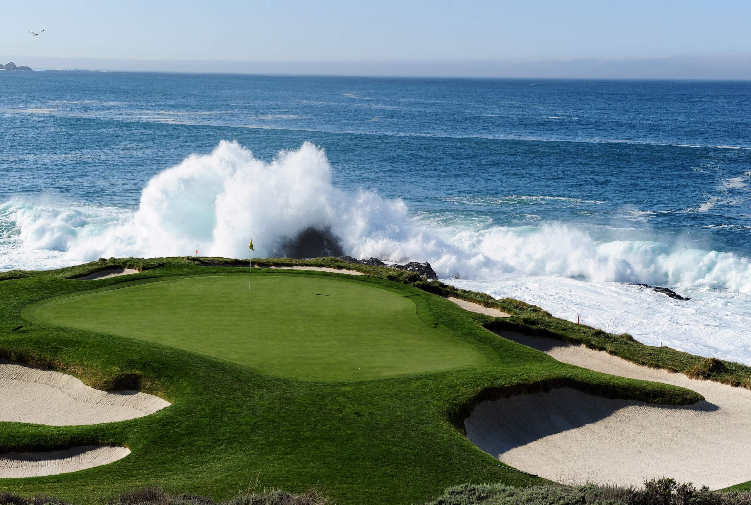 <em><b>Course Location: Pebble Beach, California </b></em> If you are asking yourself, <em>"How is Pebble Beach only ranked No. 10?"</em> -- you are not alone. In the minds of many, Pebble Beach is the world's most beautiful course. Hugged against Carmel Bay and the Pacific Ocean, a round at this coastal palace will take you from the ocean's doorstep, then into the woods, and back to the water. The U.S. Open has been played at Pebble Beach six times. Famously, Tiger Woods shot -12 to win the Open in 2000 (by 15 strokes). If you can ever make it out to California to play here, do it.