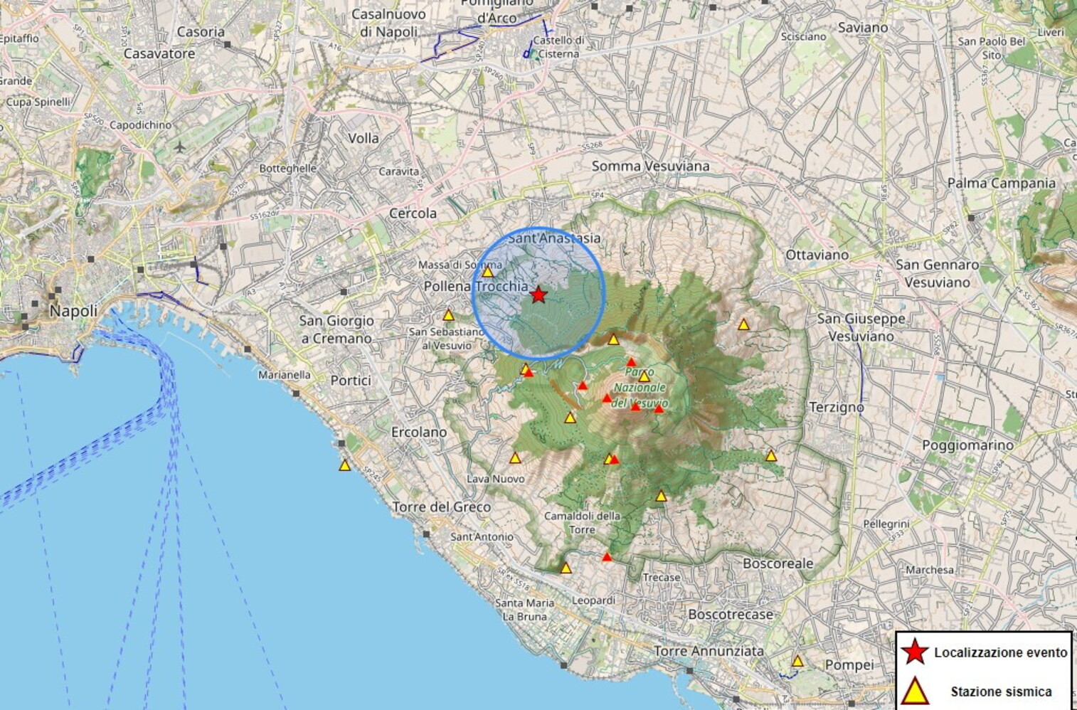 Napoli, Terremoto Nell'area Vesuviana: Scossa Di Magnitudo 3