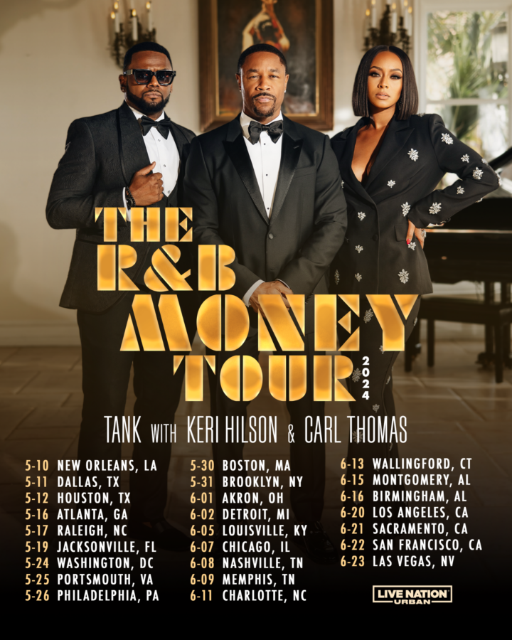 "THE R&B MONEY TOUR" dates