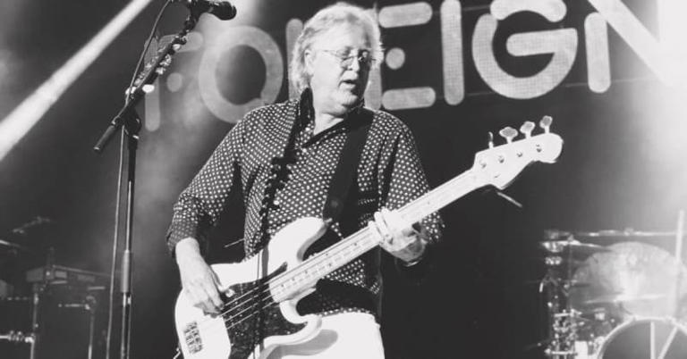 Rick Willis, thrumming the bass onstage with Foreigner.Facebook / Rick Wills