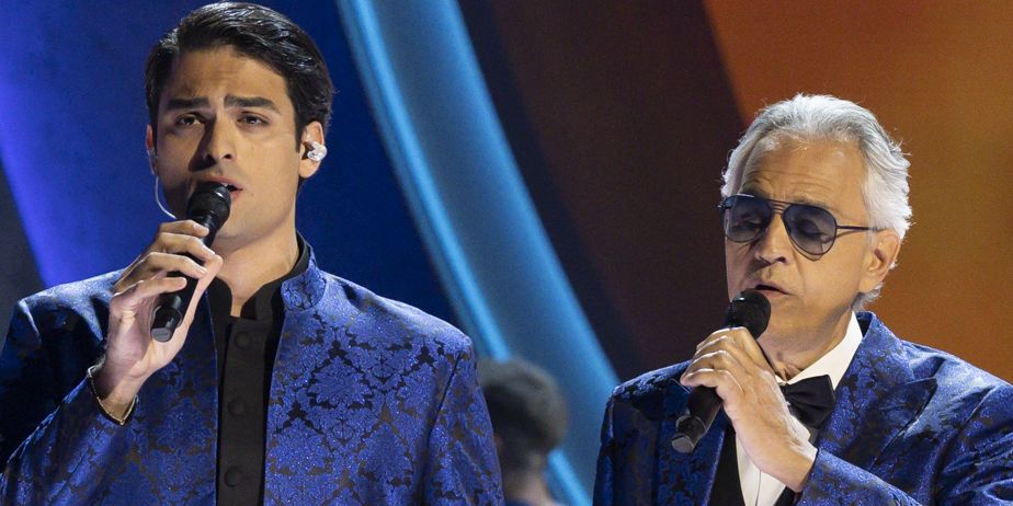 Watch Andrea Bocelli's Surprise Oscars Performance With Son Matteo