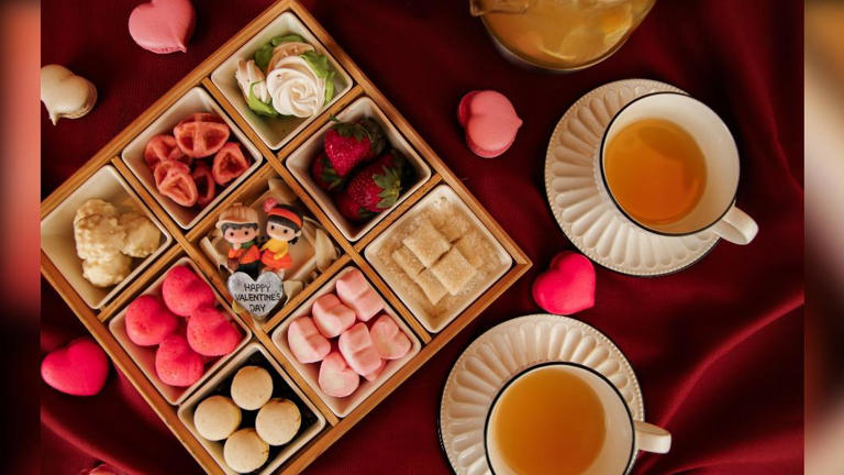 雲品溫泉酒店推出專為情侶設計的浪漫茶點體驗。（圖片提供：雲品溫泉酒店）