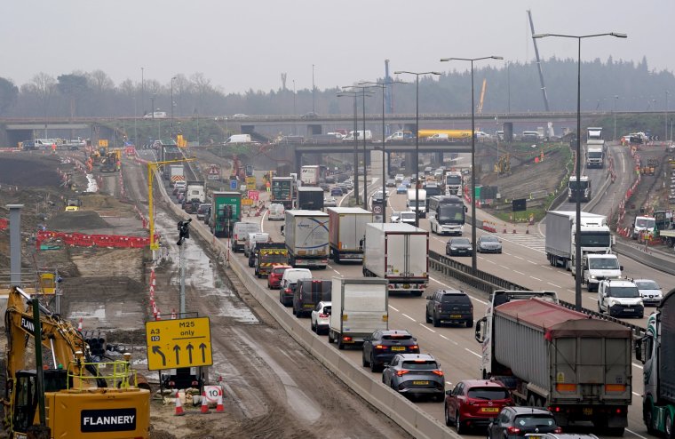 m25 closures mapped as drivers warned to expect delays this weekend