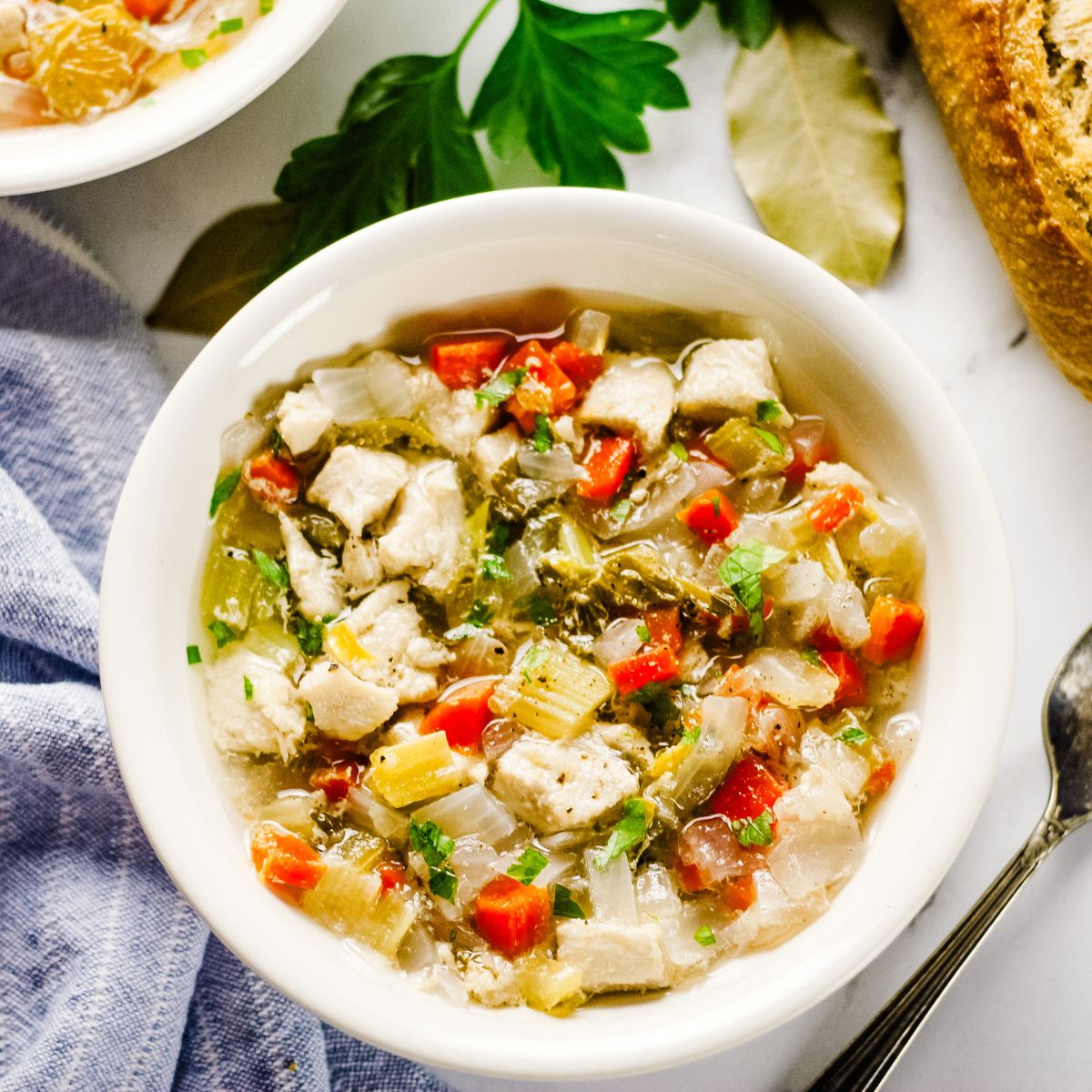 Easy Italian Chicken Soup Pressure Cooker and Stovetop