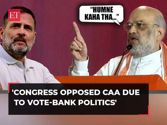 Congress Kept Opposing CAA Due To Appeasement And Vote Bank Politics ...