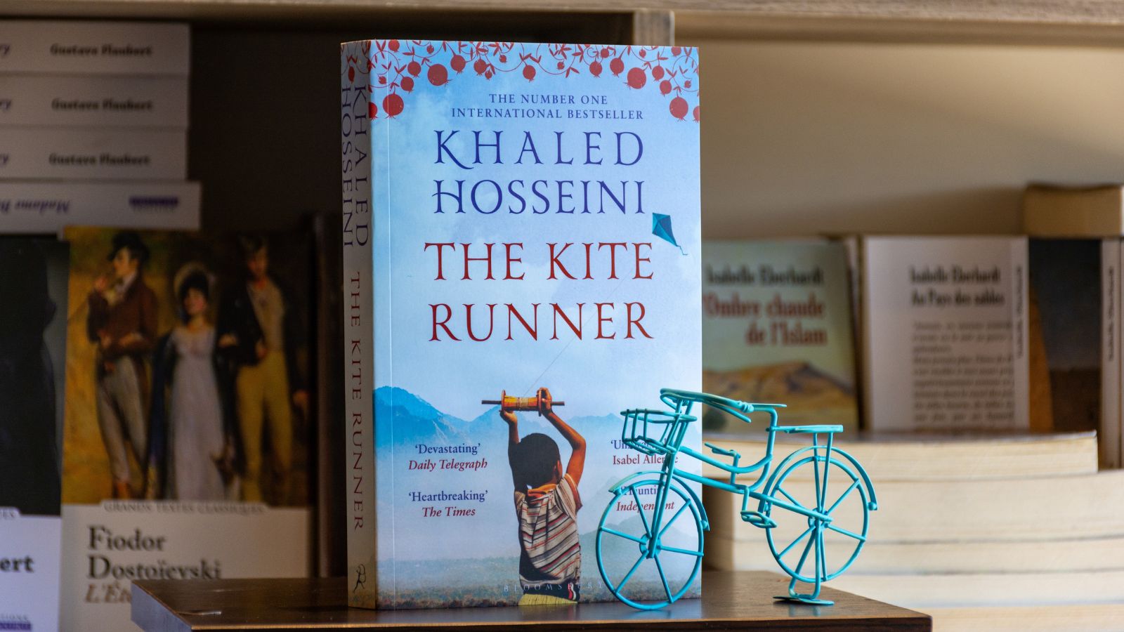 <p>The Kite Runner is Khaled Hosseini's debut novel, and it made an immense impact when it first came out. The book's significance is timeless, chartering a story of friendship that tragically falls apart against the backdrop of war-torn Afghanistan. Themes of guilt plague the protagonist, guiding him through the book's harrowing events on a quest for redemption.</p>