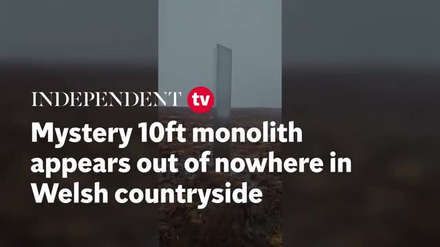 Mystery 10ft Monolith Appears Out Of Nowhere In Welsh Countryside