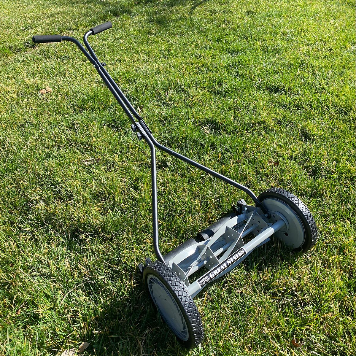 <h3>Great States 16-inch Reel Mower</h3> <p>Reel mowers are great options for many people but none better than those on a tight budget. I first owned a reel mower when I rented a house right after graduating college. I arranged to get a discounted rental rate if I mowed the lawn. A nice reel mower just like the <a href="https://www.amazon.com/Great-States-415-16-16-Inch-Standard/dp/B00002N691" rel="noopener">Great States 16-inch reel mower</a> helped me get the job done.</p> <p>At a super low price point, the Great States reel mower has the bare necessities required to <a href="https://www.familyhandyman.com/article/the-most-efficient-way-to-mow-the-grass/">mow the lawn</a>. The beauty of reel mowers like the Great States 16-inch reel mower is that it is quiet, easy to store, unassuming and still relatively easy to use. With the simplicity provided by the Great State reel mower, you don't have to worry about a bunch of random bells and whistles breaking. It is functional, simple and gets the job done.</p> <p><strong>Pros</strong></p> <ul> <li>Budget-friendly</li> <li>Decent cutting width</li> <li>Great for warm-season grasses</li> </ul> <p><strong>Cons</strong></p> <ul> <li>Limited cutting heights</li> <li>Less ergonomic on the wrists</li> </ul> <p class="listicle-page__cta-button-shop"><a class="shop-btn" href="https://www.amazon.com/Great-States-415-16-16-Inch-Standard/dp/B00002N691">Shop on Amazon</a></p> <p class="listicle-page__cta-button-shop"><a class="shop-btn" href="https://www.homedepot.com/p/Great-States-Corporation-16-in-5-Blade-Manual-Walk-Behind-Reel-Lawn-Mower-415-16-21/316442583">Shop on Home Depot</a></p> <p class="listicle-page__cta-button-shop"><a class="shop-btn" href="https://www.walmart.com/ip/Great-States-415-16-16-5-Blade-Push-Reel-Mower/1551081">Shop on Walmart</a></p>