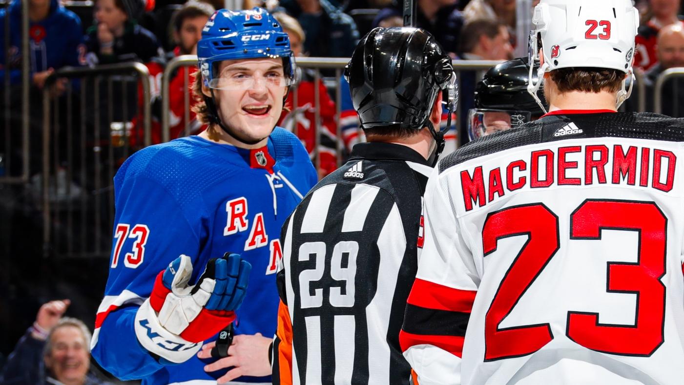 Rangers Forward Matt Rempe Suspended Four Games For Elbowing Devils ...