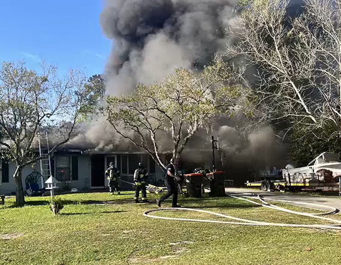 Marion County Firefighters Investigating House Fire In Belleview