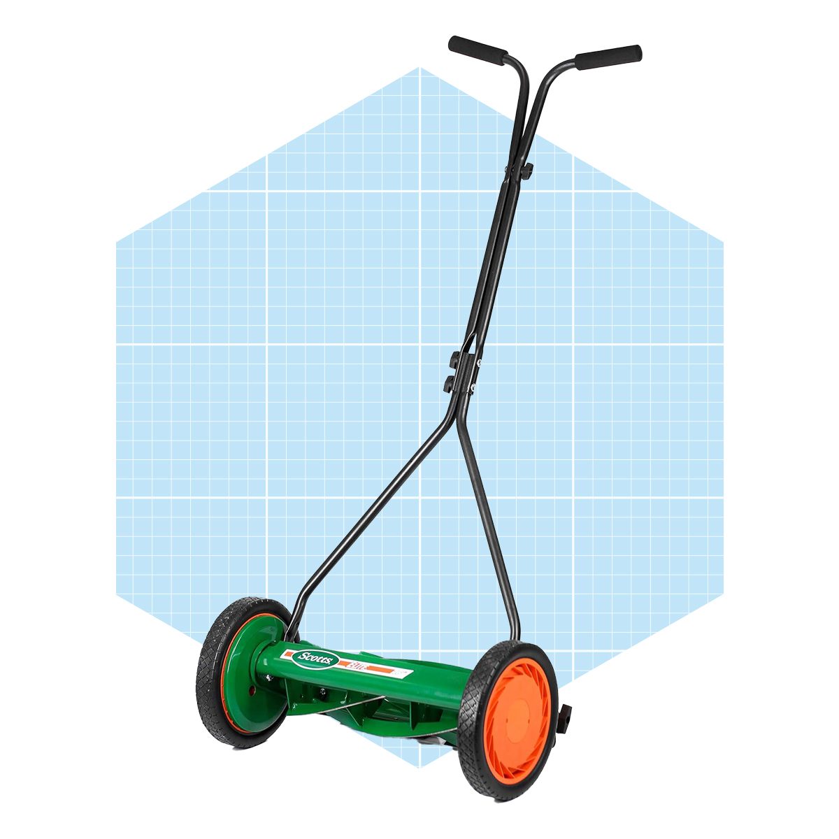 <h3>Scotts 16-inch Reel mower</h3> <p>When it comes to mowing lawns with steeper hills, no <a href="https://www.familyhandyman.com/article/gas-lawn-mower/" rel="noopener noreferrer">gas-powered</a> or electric mower can safely get the job done. Reel mowers are great for folks with small, steep lawns. One of the best reel mowers is the <a href="https://www.amazon.com/Scotts-415-16S-16-Inch-Elite-Mower/dp/B0019MVMLY" rel="noopener">Scotts 16-inch reel lawn mower</a> because it is super lightweight and easy to control.</p> <p>The flared T-style handle makes pushing it up a steep hill or pulling it behind you fairly easy. The Scotts 16-inch reel mower is simple to assemble and takes up minimal space in your garage or shed—about the same amount of wall space as a broom. This reel mower is great for using alongside other mowers if you have any aspect of your yard that cannot be reached by a heavier gas or electric mower.</p> <p><strong>Pros</strong></p> <ul> <li>Lightweight</li> <li>Inexpensive</li> <li>Easy to assemble</li> </ul> <p><strong>Cons</strong></p> <ul> <li>Limited cutting height</li> <li>Requires more frequent mowing</li> </ul> <p class="listicle-page__cta-button-shop"><a class="shop-btn" href="https://www.amazon.com/Scotts-415-16S-16-Inch-Elite-Mower/dp/B0019MVMLY">Shop on Amazon</a></p> <p class="listicle-page__cta-button-shop"><a class="shop-btn" href="https://www.homedepot.com/p/Scotts-Scott-s-16-in-Manual-Walk-Behind-Push-Reel-Lawn-Mower-415-16S/100540960">Shop on Home Depot</a></p>