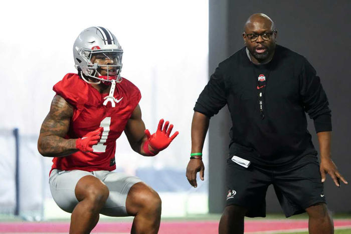 ohio state rb quinshon judkins laughs in response to ole miss prediction
