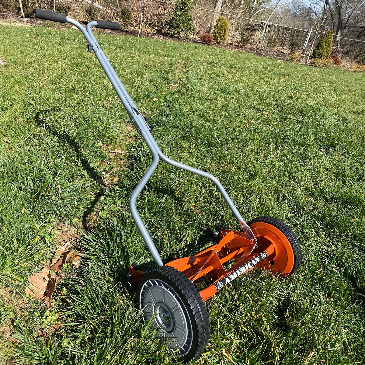 <h3>American Lawn Mower Company 14-inch Reel Mower</h3> <p>For those of us <a href="https://www.familyhandyman.com/list/best-lawn-mowers-for-small-yards/" rel="noopener noreferrer">with very small lawns</a>, there's no point and no space for getting a big gas-powered or battery-powered mower. A simple, sleek, small reel mower that requires only a few minutes and a few calories burnt will do the job just fine.</p> <p>Most folks are skeptical of reel mowers at first, but when you buy a reel mower like the <a href="https://www.amazon.com/American-Lawn-Mower-Company-1204-14/dp/B00004RA3F/" rel="noopener">American Lawn Mower Company's 14-inch reel mower</a>, you begin to appreciate the quiet and straightforward cutting ability of reel mowers. Compared to other reel mowers, this American Lawn Mower Company mower will take up slightly less space and comes in at an ultra-low price point.</p> <p><strong>Pros</strong></p> <ul> <li>Very inexpensive</li> <li>Small and easy to store</li> <li>Quiet</li> </ul> <p><strong>Cons</strong></p> <ul> <li>Fewer blades</li> <li>Requires more frequent mowing</li> </ul> <p class="listicle-page__cta-button-shop"><a class="shop-btn" href="https://www.amazon.com/American-Lawn-Mower-Company-1204-14/dp/B00004RA3F/">Shop on Amazon</a></p> <p class="listicle-page__cta-button-shop"><a class="shop-btn" href="https://www.walmart.com/ip/American-Lawn-Mower-1204-14-14-Inch-4-Blade-Push-Reel-Lawn-Mower/34118427">Shop on Walmart</a></p>