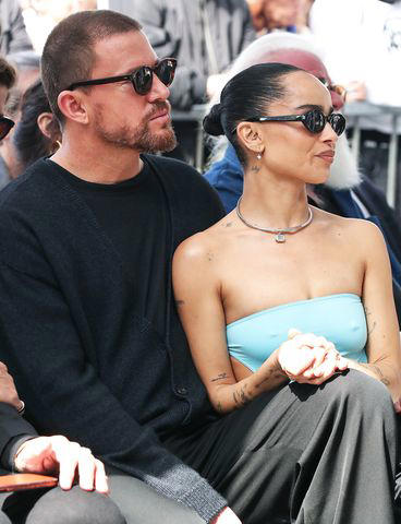 Channing Tatum Accompanies Fiancée Zoë Kravitz to Her Dad Lenny's Walk ...