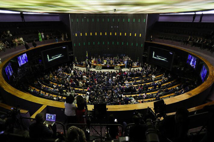 Cerimônia de sessão de posse da 57ª Legislatura da Câmara dos Deputados Foto: Wilton Junior/Estadão