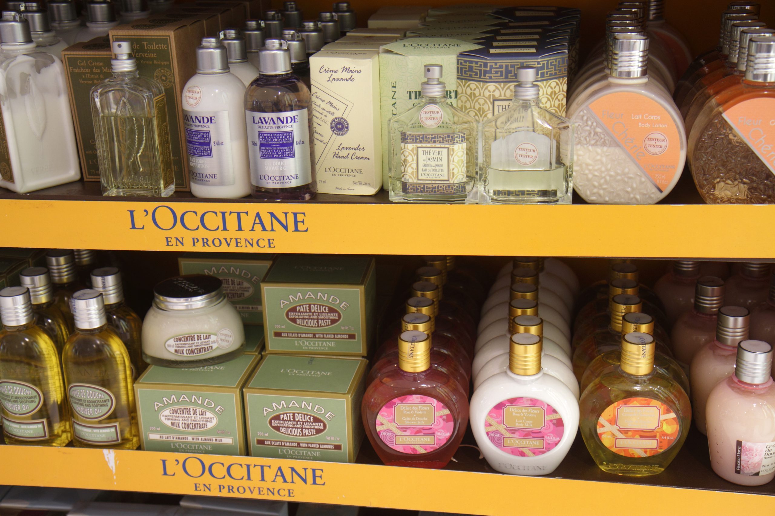 <p>Flying can be hard on your skin, so why not pick up some luxurious lotions while shopping at the duty-free store? Products from trusted skincare brands like L'Occitane may even be available in duty-free, allowing you to pick up travel or full-size versions (since you are already through security checkpoints) of your favorite:</p> <ul> <li class="">Face scrubs</li> <li class="">Body lotions</li> <li class="">Anti-aging serums</li> <li class="">Shower oils</li> </ul> <p>Duty-free shops are still an option, but find out the <a href="https://www.rd.com/list/things-you-wont-see-in-airports-anymore/">things you <em>won't </em>see in airports anymore.</a></p> <p><strong>Sources:</strong></p> <ul> <li class=""><a href="https://www.fodors.com/news/author/alexis-kelly" rel="noopener noreferrer">Alexis Kelly</a>, editor, <em>Fodors Travel</em></li> <li class="">Paul Eisenberg, <a href="https://www.travelingmom.com/travelingdad/" rel="noopener noreferrer">Traveling Dad</a></li> <li class=""><a href="https://twitter.com/dutyfreeaddict?lang=en" rel="noopener noreferrer">Duty Free Addict</a></li> <li class=""><a href="https://www.travelandleisure.com/author/maya-kachroo-levine" rel="noopener noreferrer">Maya Kachroo-Levine</a>, writer, <em>Travel & Leisure </em></li> <li class="">Nadine Heubel, <a href="https://www.dfnionline.com/comment-insight/features/interview-heinemann-americas-ceo-nadine-heubel-01-04-2020/" rel="noopener noreferrer">CEO of Heinemann Americas</a></li> <li class="">Vera Holyrod, writer, <a href="https://passportsandspice.com/author/vera/" rel="noopener noreferrer">Passports and Spice</a></li> </ul>