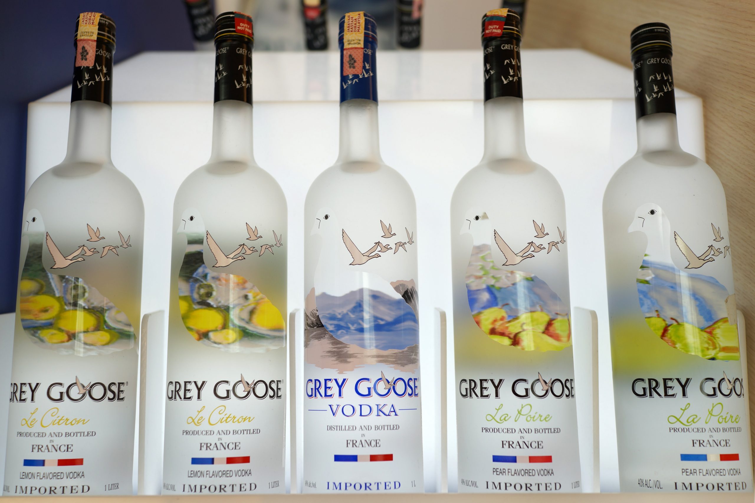 <p>According to Duty-Free Addict, a free travel club helping duty-free shoppers find the best deals on all kinds of products from liquor to jewelry, Grey Goose is:</p> <ul> <li>Cheaper in Japan than Australia</li> <li class="">More expensive in the Singapore Changi Airport duty-free than at the Dubai Airport duty-free</li> </ul>