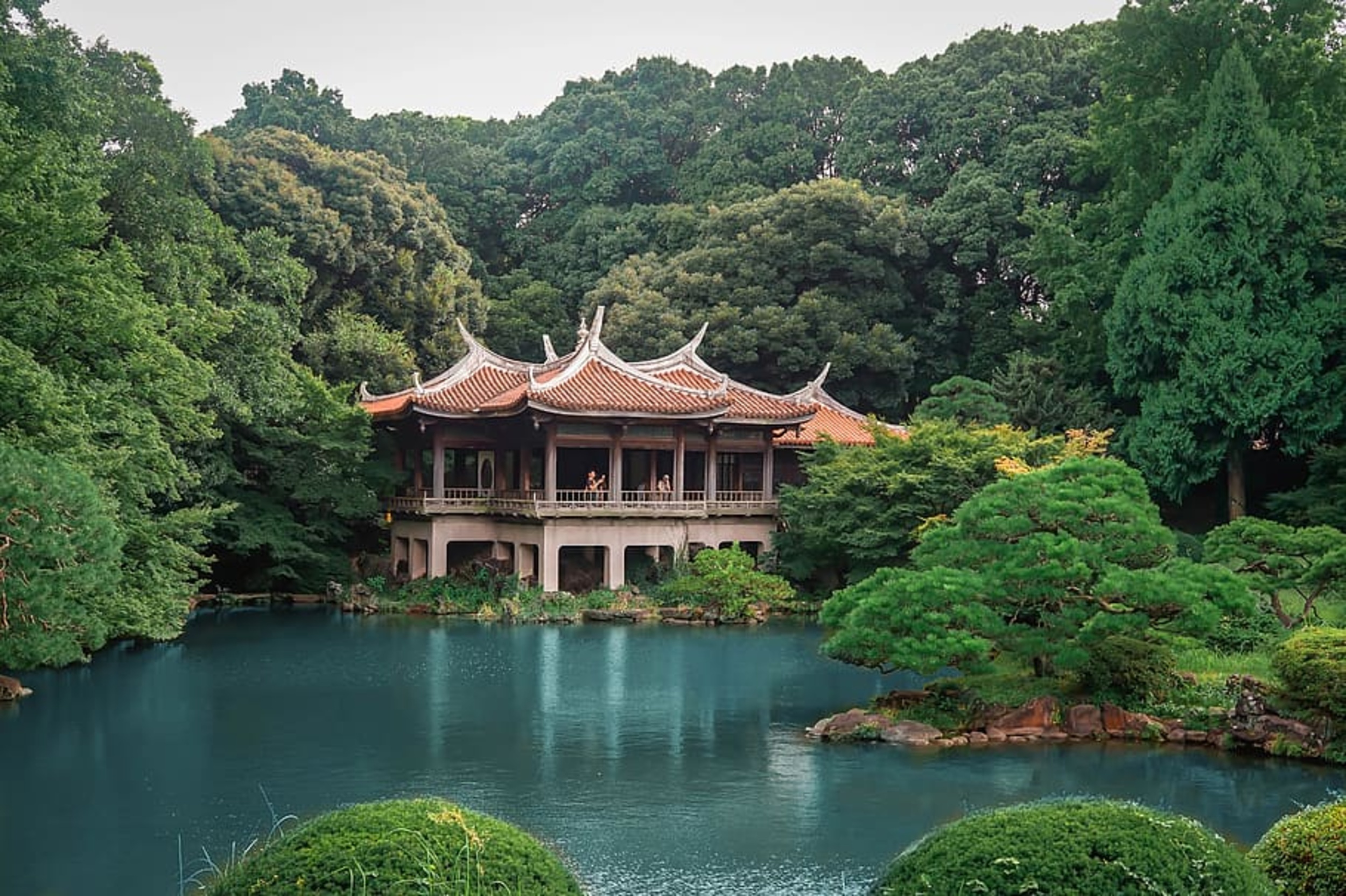 <p>Who doesn't enjoy a nice garden stroll? 145 acres of lush foliage, ponds and temples sounds pretty great to me. The temple resting on Shinjuku's pond, with red tiles shooting out like a dragon's breath, is simply a transcendent experience.</p><p>You may also like: <a href='https://www.yardbarker.com/lifestyle/articles/celebrate_st_patricks_day_with_these_20_irish_themed_recipes_031224/s1__37281975'>Celebrate St. Patrick’s Day with these 20 Irish-themed recipes</a></p>