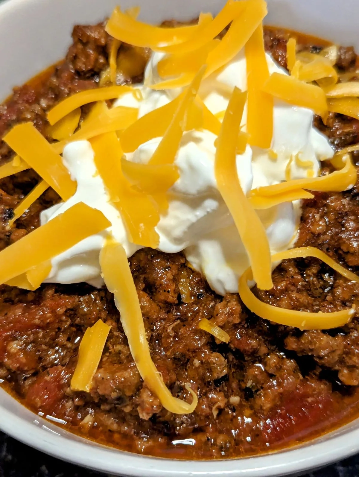 Hearty No Bean Beef Chili