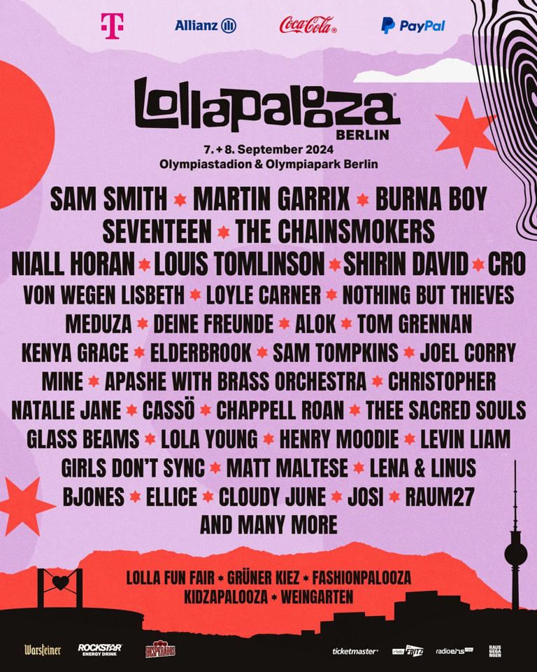 Lollapalooza Berlin 2024 Erste Headliner bekannt gegeben