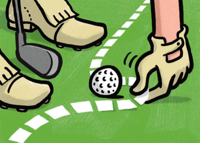 rules of golf review: i'm hitting a 6-iron on a par 3. can i use my driver to measure the teeing area?