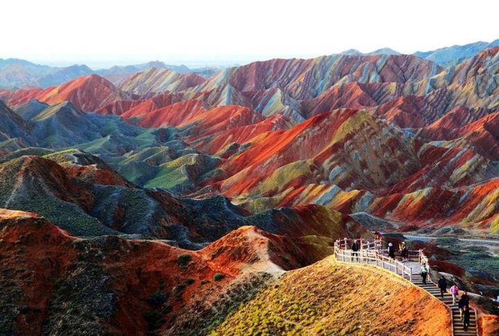 <p>The kaleidoscopic beauty of Zhangye National Geopark is a sight to behold, as colorful rock formations provide a stunning backdrop to fossil beds. Go on a stroll through the park and soak in the surreal scenery that has inspired artists for centuries.</p>