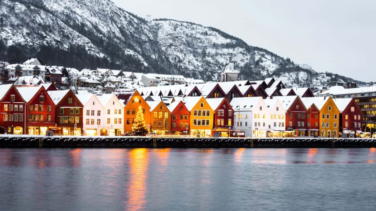 <p>Among the fjords of Norway’s west coast, Bergen is a starting point for exploring the majestic fjords, including Sognefjord and Hardangerfjord. Visitors can take a fjord cruise, kayak in the serene waters, or embark on a RIB boat adventure. </p><p>The nearby mountains offer hiking trails with panoramic views, and the Fløibanen funicular offers easy access to mountaintop hikes.</p>