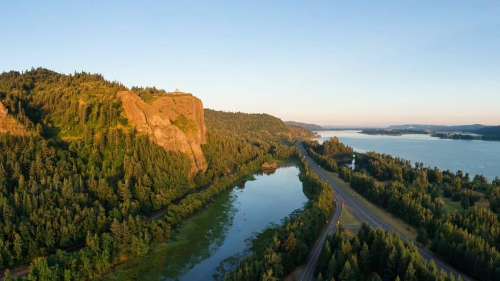 <p>The Columbia River Highway is a historically significant road dotted with waterfalls. Waterfalls like Multnomah Falls will catch your eye, and the loud river and beautiful views will also grab your attention. Try some local fruit at the quaint roadside stands along the way.</p>