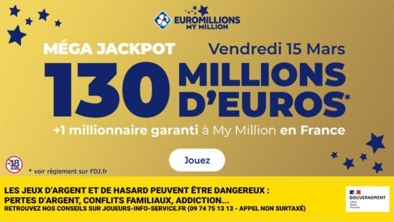 Jouez Et Tentez De Gagner Le Super Jackpot Euromillions De 130 Millions ...