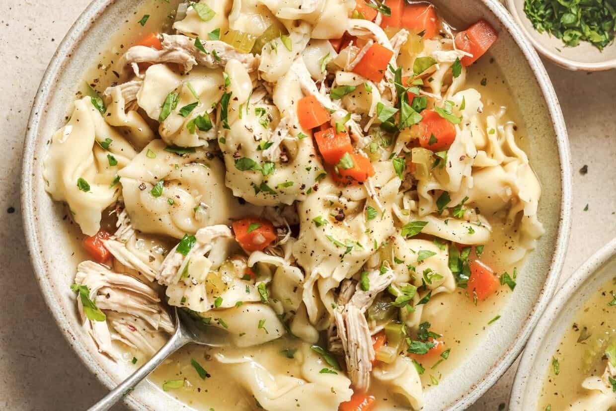 <p>This Chicken Tortellini Soup is extra easy to make and comes together in only one pot in 40 minutes. It’s nutrient-dense, filling, and a great choice for weeknight dinners.<br><strong>Get the Recipe: </strong><a href="https://realbalanced.com/recipe/chicken-tortellini-soup/?utm_source=msn&utm_medium=page&utm_campaign=msn">Chicken Tortellini Soup</a></p>
