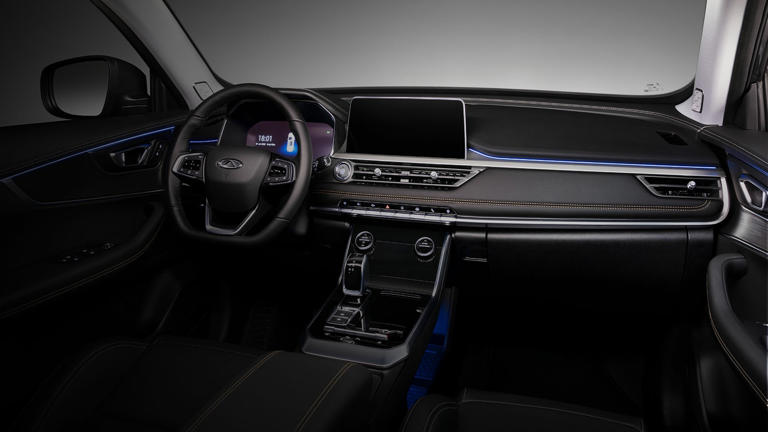 The Steering And Dashboard Of The 2024 Chery Tiggo 8 Pro Max (Credits: Caoa Chery)