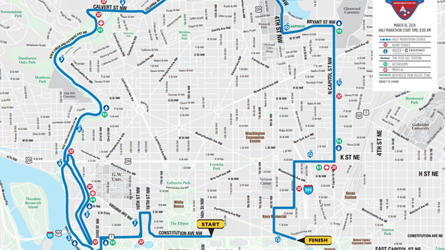 TRAFFIC ALERT: Road closures for Saturday's Rock 'n' Roll Marathon and ...