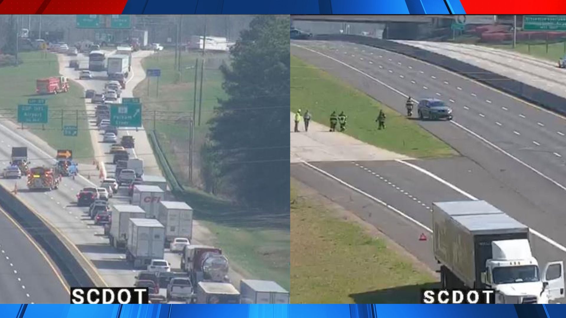 LIVE: All Lanes Shut Down On Both Sides Of I-85 In Greenville Co.