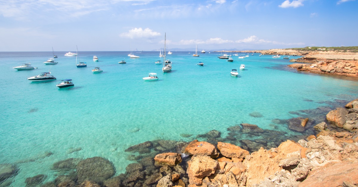 <p> Cala Soana in Formentera is a less popular destination than nearby Ibiza. However, with sparkling white sand and clear blue water, visitors will find just as much natural beauty with slightly less nightlife.  </p> <p> Visitors must fly into Ibiza and take a ferry to access the remote Spanish island.  </p>