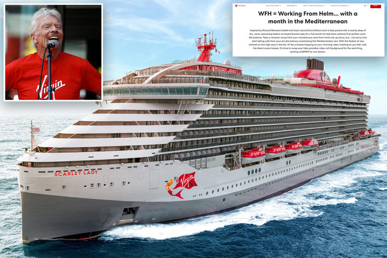 Virgin Voyages debuts 4-week cruises for remote workers, starting at $10,000 for 2 people