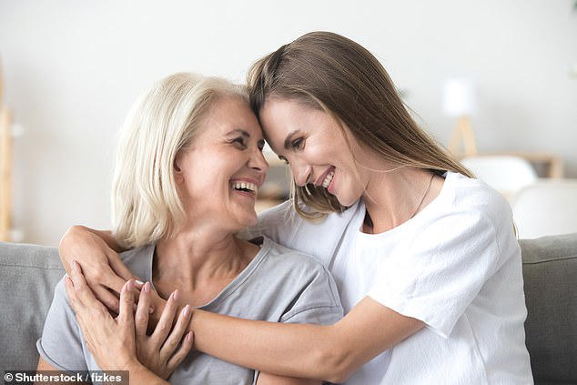 Mother-daughter relationships often showed a strengthening in emotional bonds after divorce (stock image)