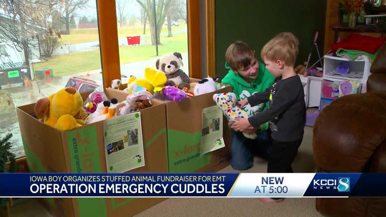 Central Iowa boy collecting stuffed animals to comfort kids during ...