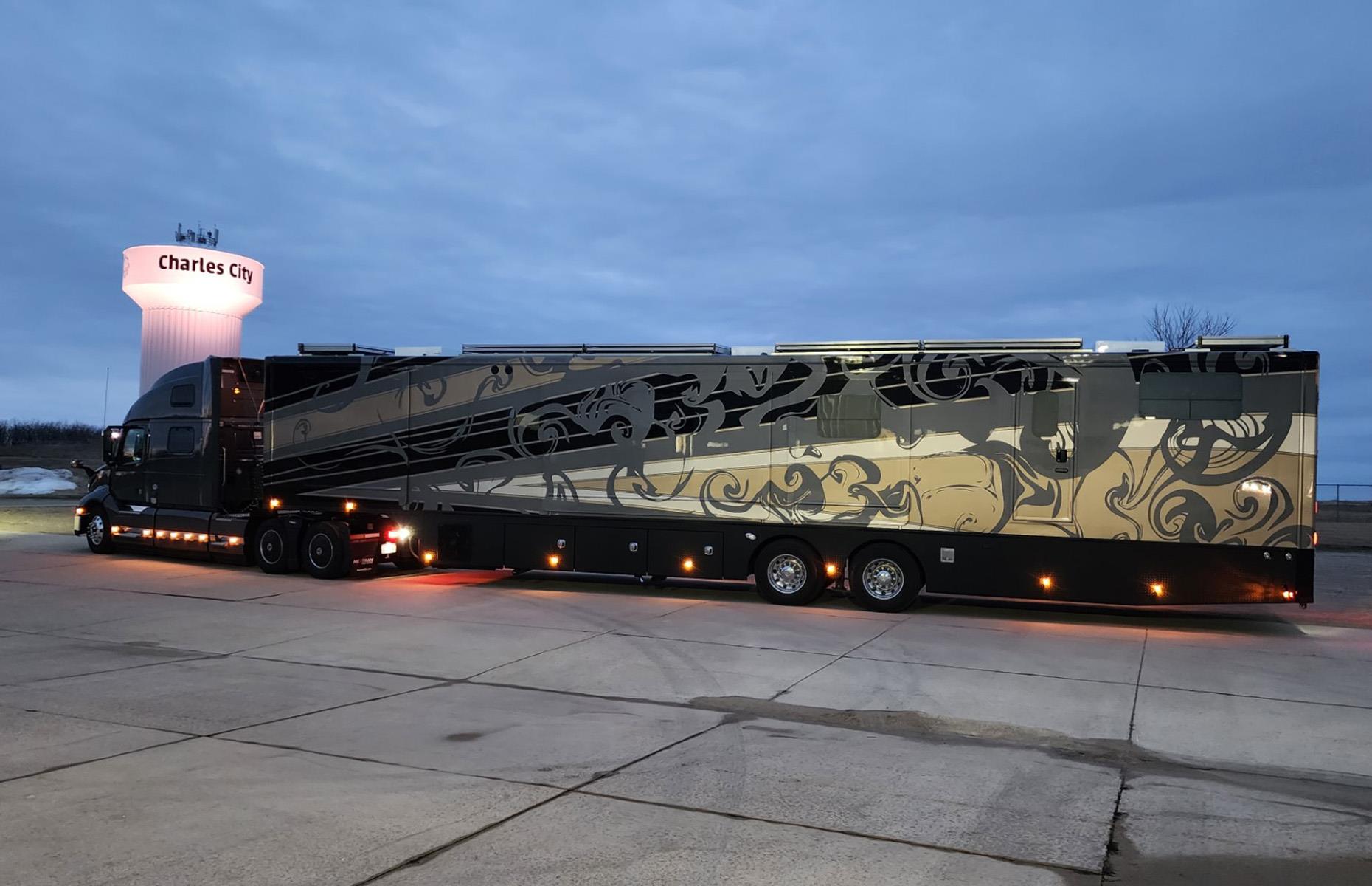 <p>Missouri-based <a href="https://spacecraftmfg.com/">SpaceCraft</a> creates some of the longest, most beautifully decked-out trailers on the market. Established in 1962, it's the only company in the US to make fully customized fifth wheel, travel trailer, and semi RV units. </p>  <p>SpaceCraft allows its clientele extensive customization options to create a space that's perfect for their needs, meaning each trailer made by the company is a one-off design.</p>