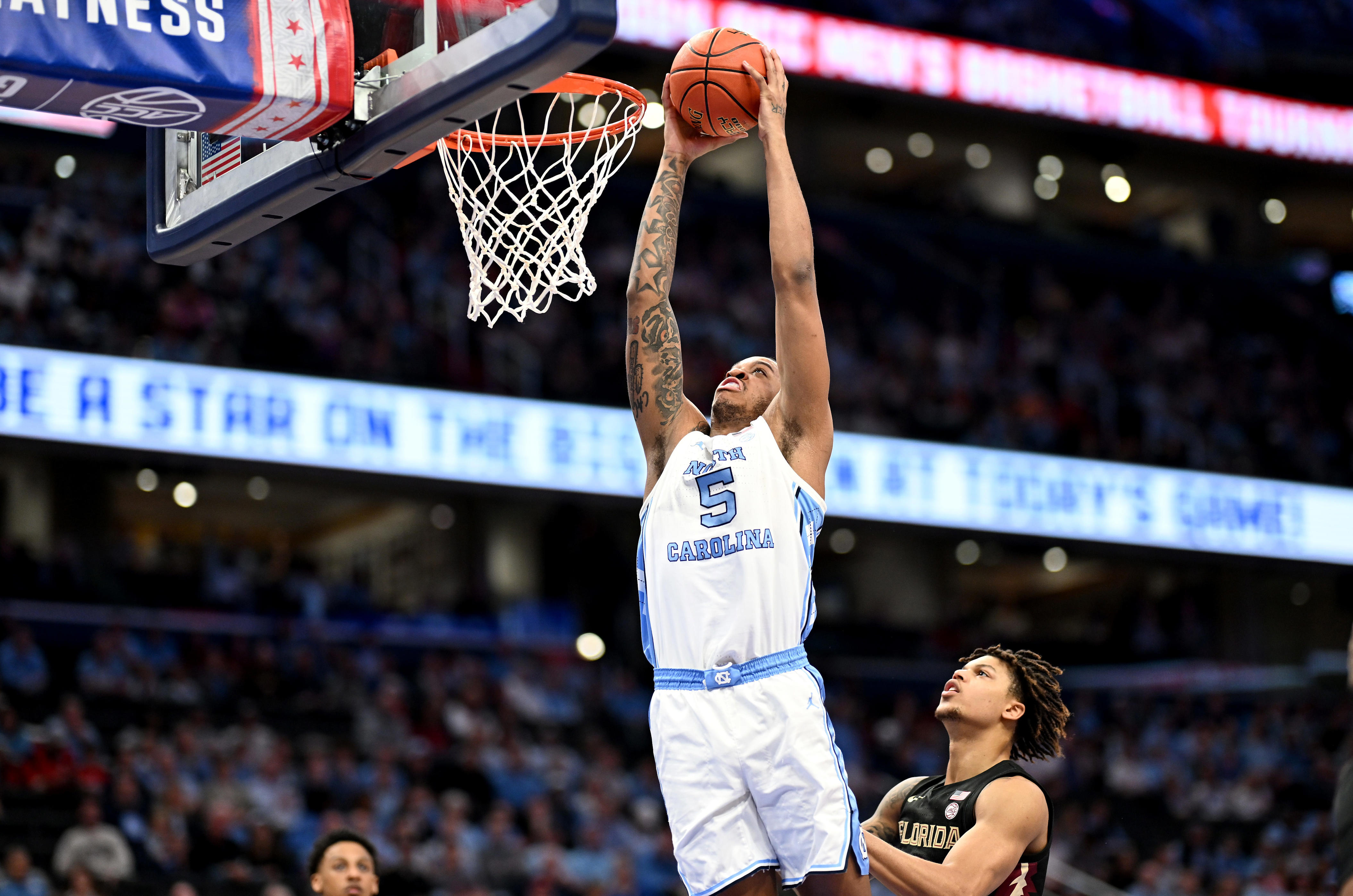 RJ Davis, Armando Bacot Help UNC Basketball Beat Pitt, Clinch Spot In ...