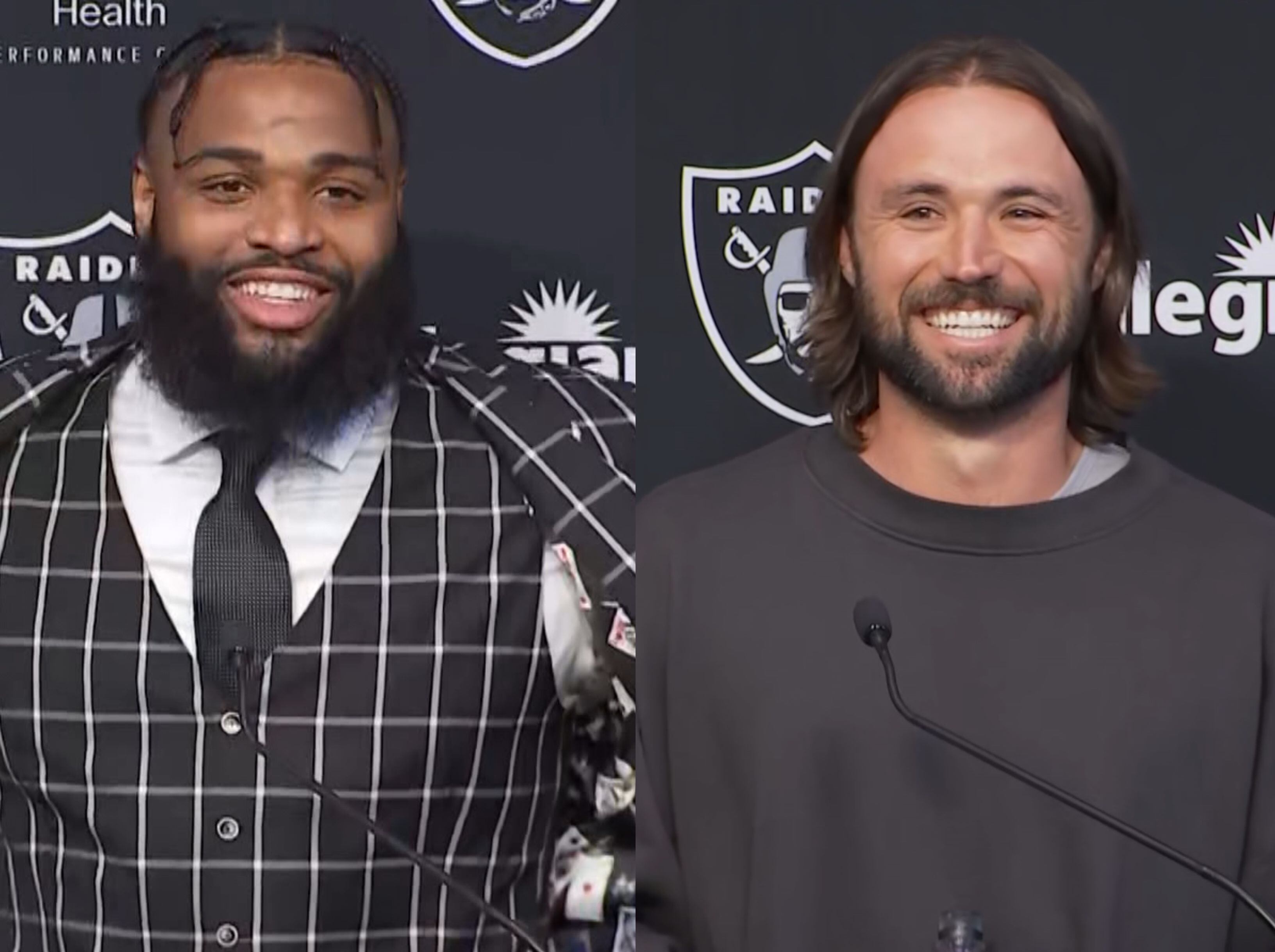 Las Vegas Raiders Introduce Newly Signed DT Christian Wilkins, QB ...