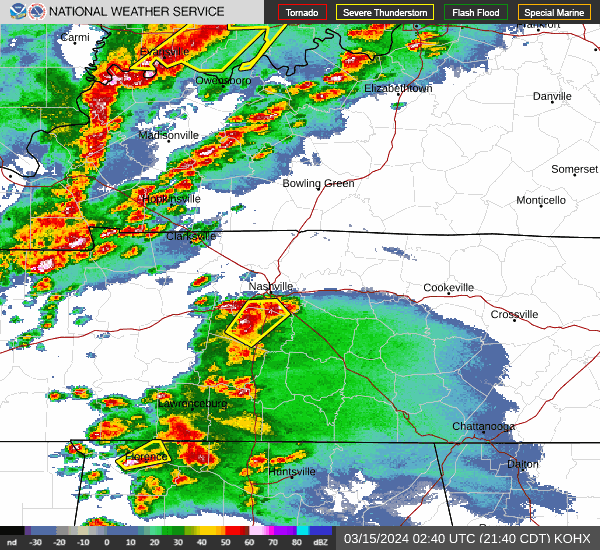 Nashville area weather: Tornado watch extended for Middle Tennessee