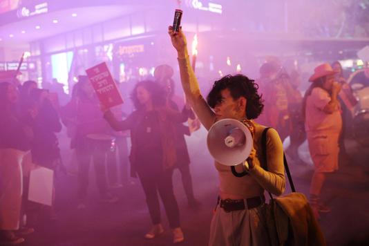 A demo in Tel Aviv. Credit: JACK GUEZ - AFP