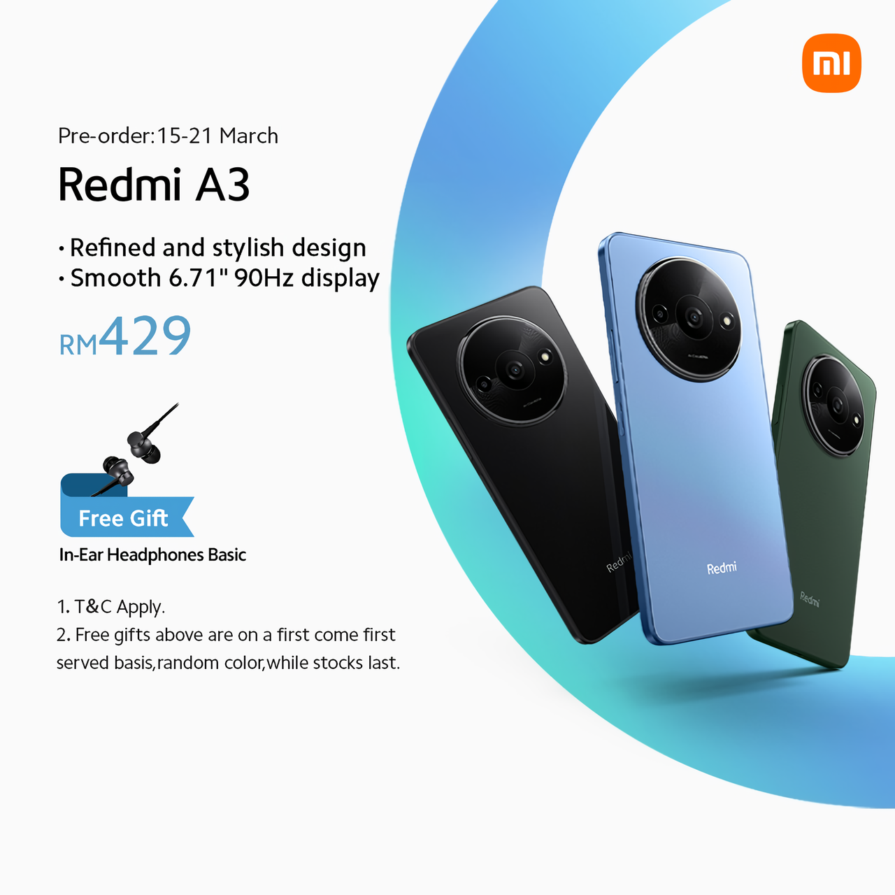 Redmi A3: Large 6.71″ high refresh rate display and dual cameras for ...