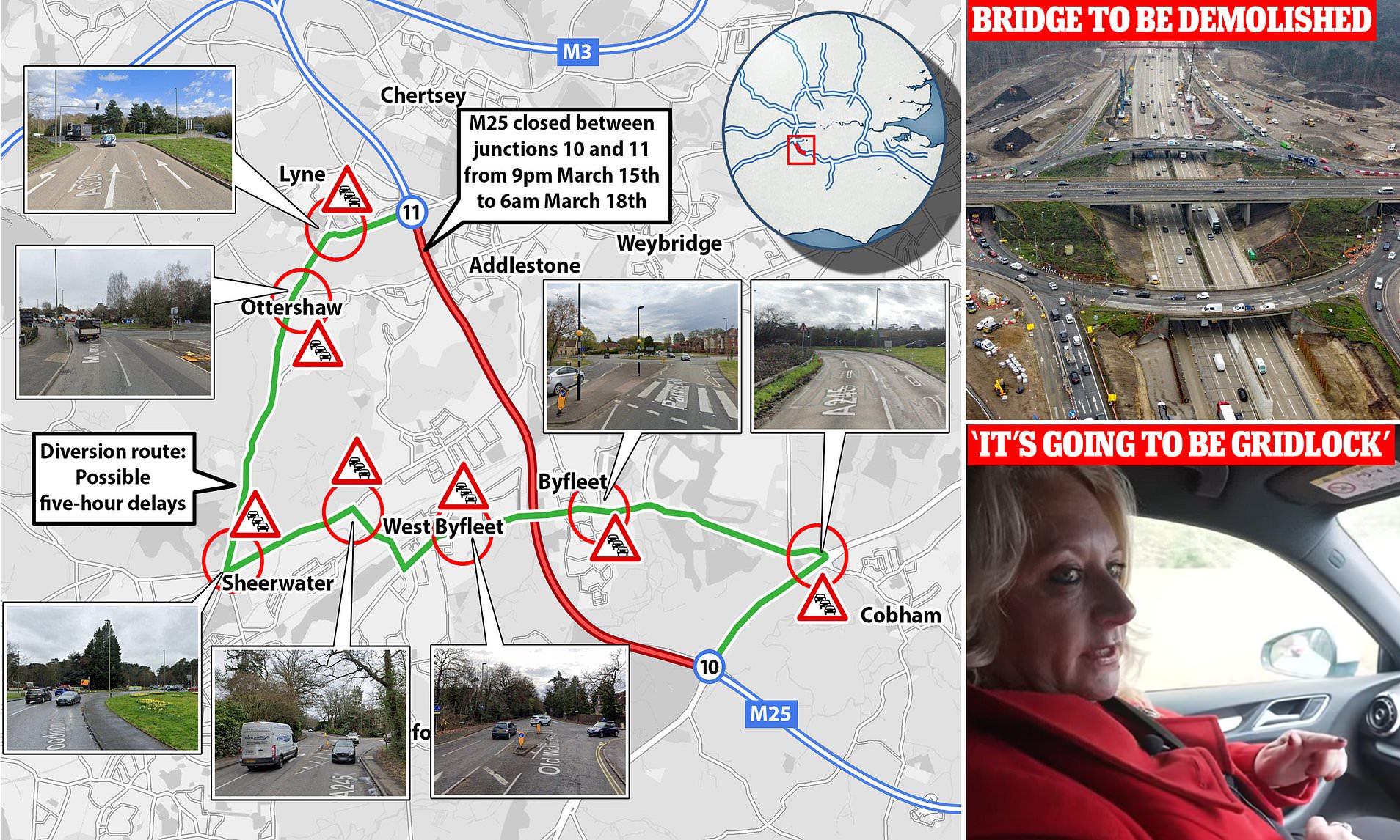 Prepare For M25 Carnage: Drivers Are Warned They Face Five-hour Delays ...