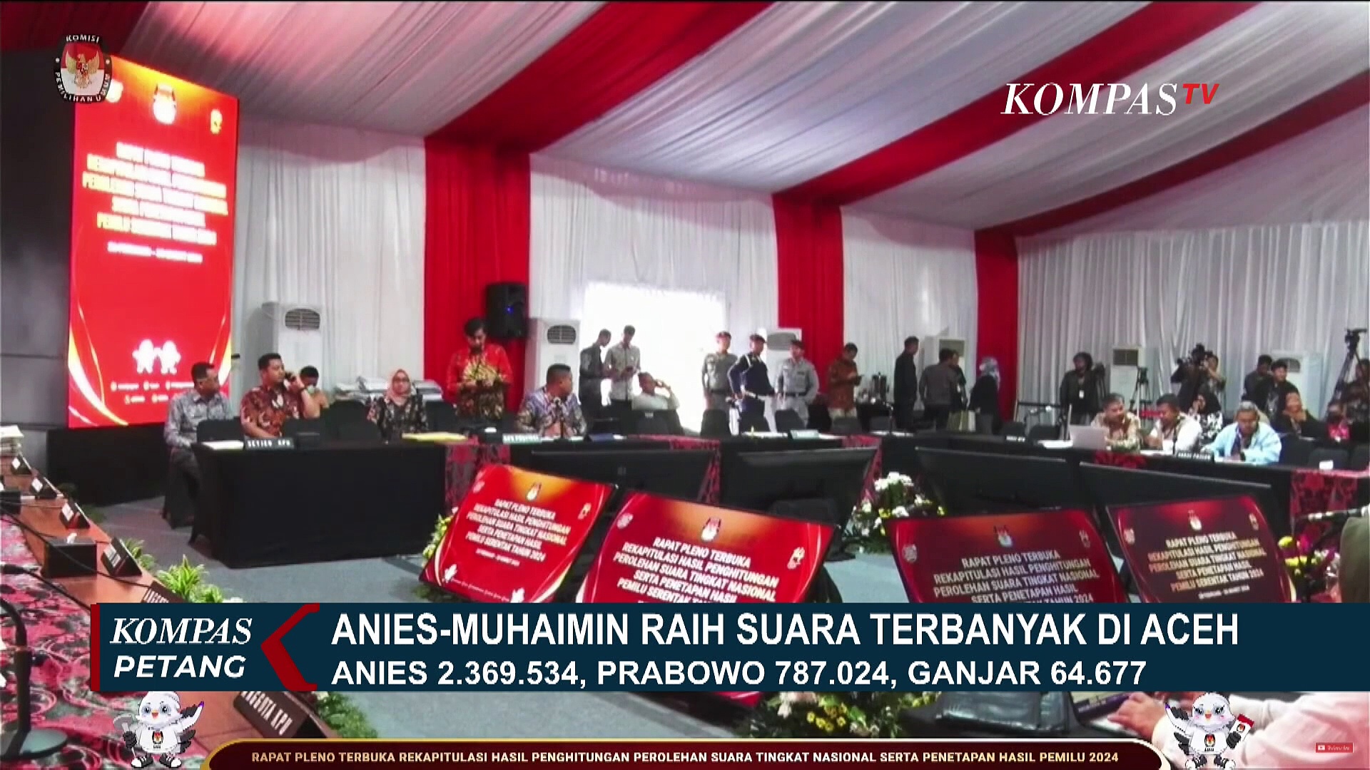 Rekapitulasi KPU Provinsi Aceh Rampung, Paslon Anies-Muhaimin Unggul ...