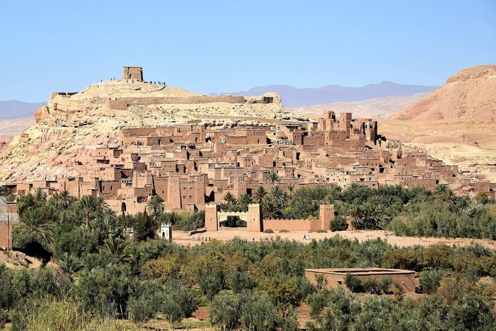 <p>The ancient fortified city of Aït Benhaddou in Morocco was used as a backdrop in “Game of Thrones,” representing the city of Yunkai. This UNESCO World Heritage site offers a journey into a world of historic architecture and striking landscapes.</p>