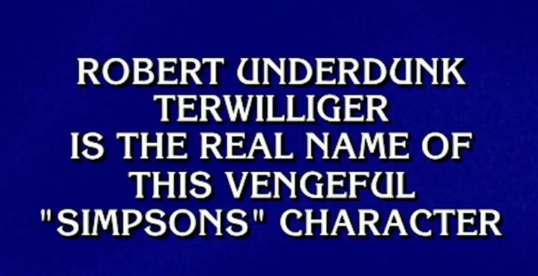 D’oh! ‘Jeopardy!’ Makes Error With ‘The Simpsons’ Sideshow Bob Clue