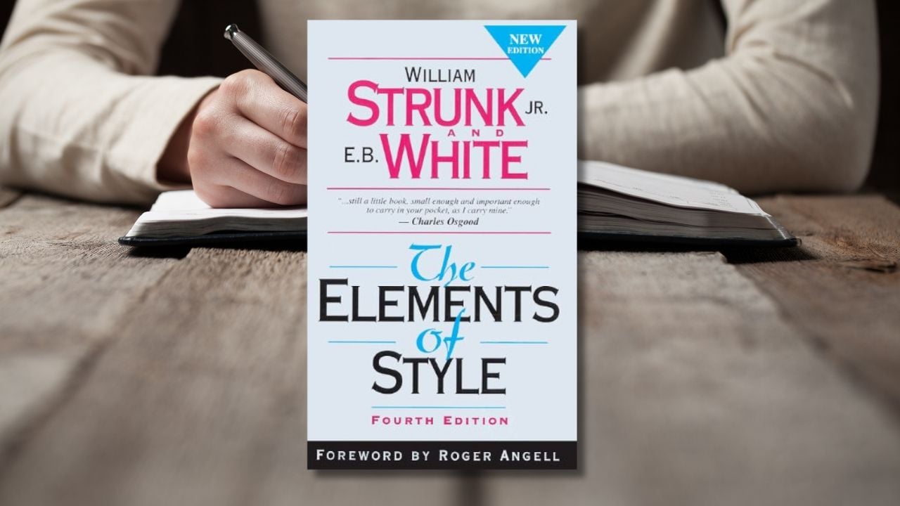 <p>Every writer should have a style manual in their repertoire of writing books. <a href="https://www.goodreads.com/book/show/33514.The_Elements_of_Style?from_search=true&from_srp=true&qid=2mCGaMnp8w&rank=1" rel="nofollow"><em>The Elements of Style</em></a> is a practical guide on writing concisely but engagingly, which every writer will benefit from. William goes over the rules of grammar and other elements of style to teach you how to write effectively in a way that captivates readers.</p><p>In this book, you’ll learn <a href="https://effectiviology.com/writing-tips-from-the-elements-of-style/" rel="nofollow">several life-changing writing tips</a>, such as the importance of active voice, avoiding repetition, and splitting up long sentences to create a piece of writing that flows. No matter what kind of writer you are, these practical tips will guide you in writing strong, concise, and clear sentences.</p>
