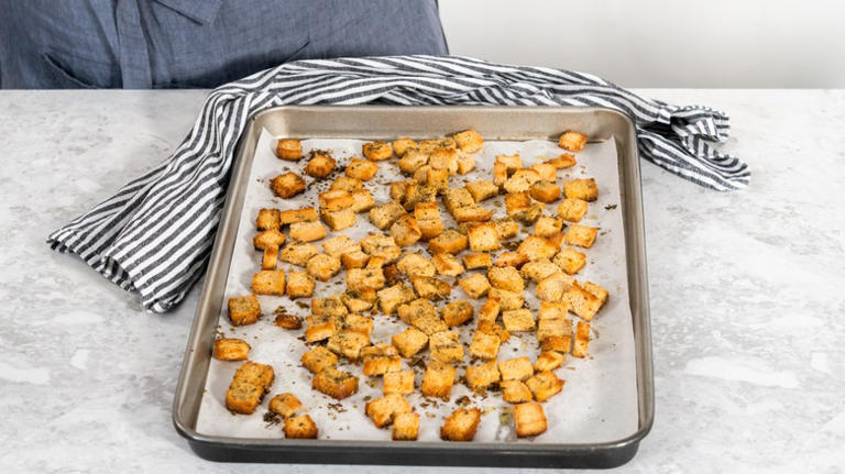 Why Stale Bread Makes For The Best Homemade Croutons